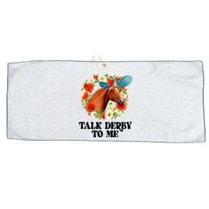 Funny Talk Derby To Me Horse Derby Racing Large Microfiber Waffle Golf Towel