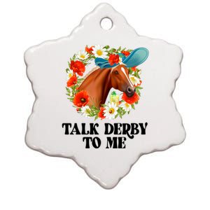 Funny Talk Derby To Me Horse Derby Racing Ceramic Star Ornament