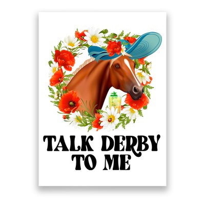 Funny Talk Derby To Me Horse Derby Racing Poster