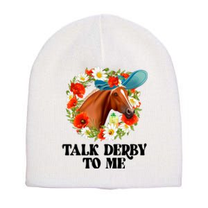 Funny Talk Derby To Me Horse Derby Racing Short Acrylic Beanie