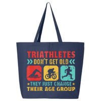 Funny Triathlon Design Triathletes Swim Bike Run 25L Jumbo Tote