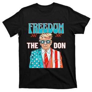 Freedom The Don Patriotic July 4th Trump Design T-Shirt