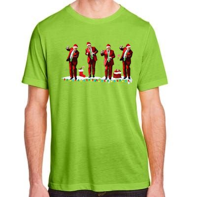 Funny Trump Dance Santa Claus Christmas Xmas Pajamas Holiday Adult ChromaSoft Performance T-Shirt