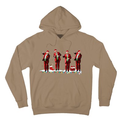 Funny Trump Dance Santa Claus Christmas Xmas Pajamas Holiday Hoodie