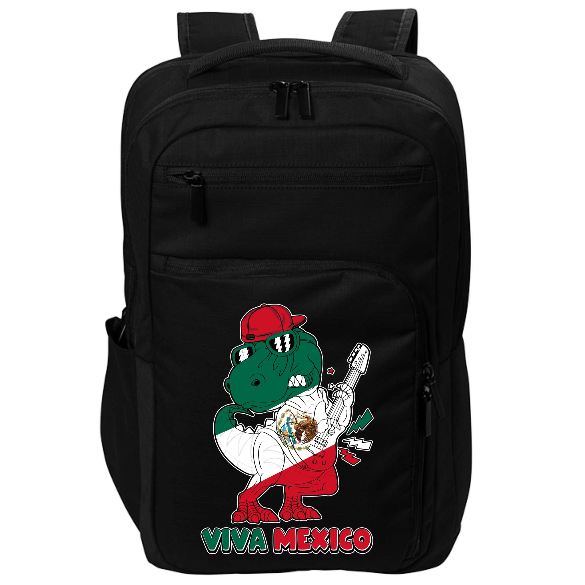 Funny Trex Dinosaur Viva Mexico Impact Tech Backpack