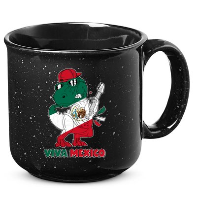 Funny Trex Dinosaur Viva Mexico 15oz Campfire Ceramic Mug