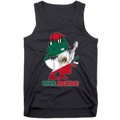 Funny Trex Dinosaur Viva Mexico Tank Top