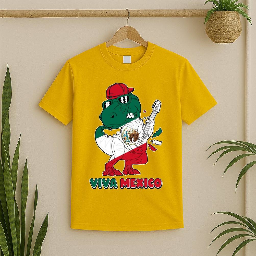 Funny Trex Dinosaur Viva Mexico T-Shirt