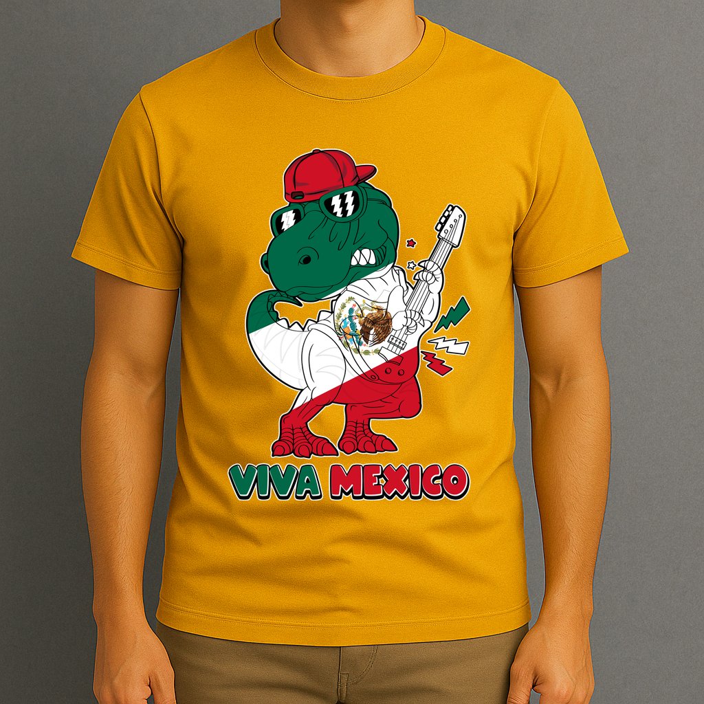Funny Trex Dinosaur Viva Mexico T-Shirt