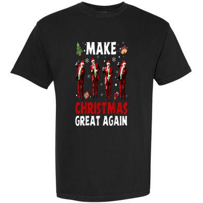 Funny Trump Dance Santa Claus Make Christmas Great Again Garment-Dyed Heavyweight T-Shirt