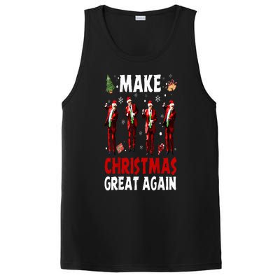 Funny Trump Dance Santa Claus Make Christmas Great Again PosiCharge Competitor Tank