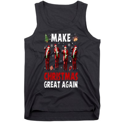 Funny Trump Dance Santa Claus Make Christmas Great Again Tank Top