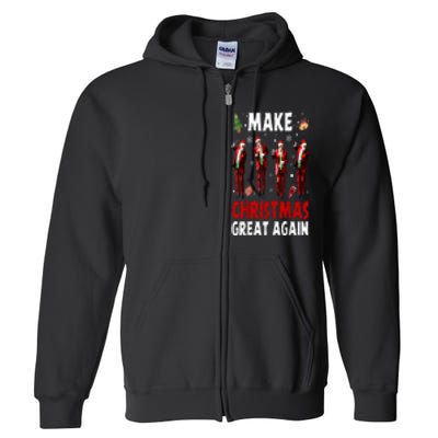 Funny Trump Dance Santa Claus Make Christmas Great Again Full Zip Hoodie