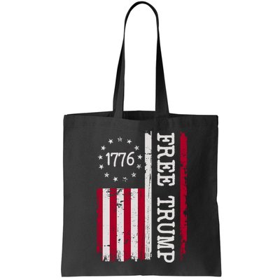 Free Trump Destressed 1776 Betsy Ross USA Flag Bag