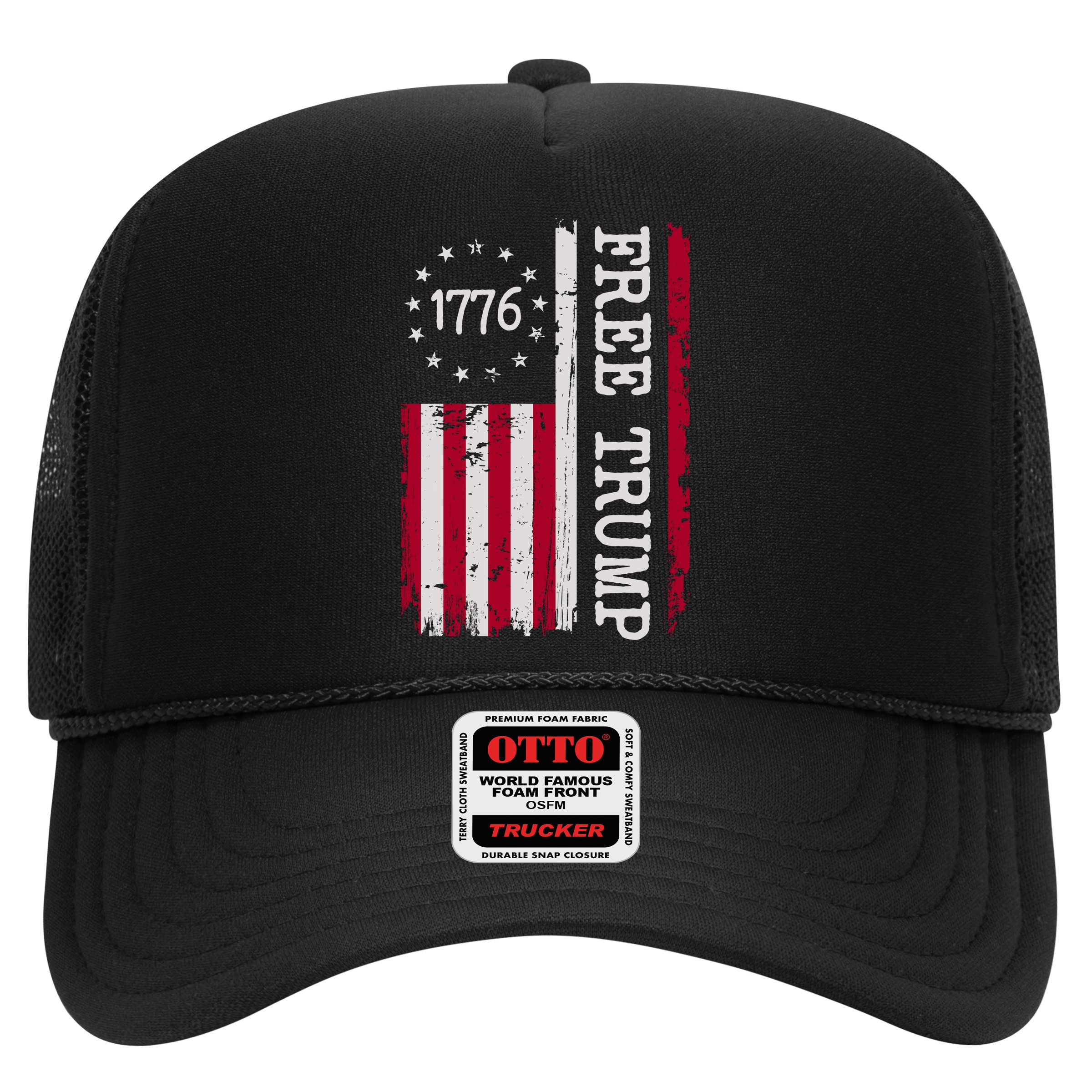 Free Trump Destressed 1776 Betsy Ross USA Flag Hat