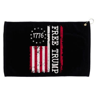 Free Trump Destressed 1776 Betsy Ross USA Flag Grommeted Golf Towel