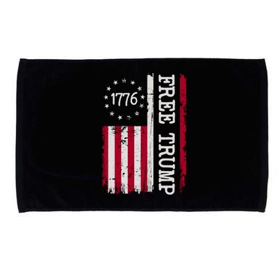 Free Trump Destressed 1776 Betsy Ross USA Flag Microfiber Hand Towel