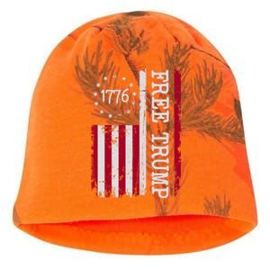 Free Trump Destressed 1776 Betsy Ross USA Flag Kati - Camo Knit Beanie