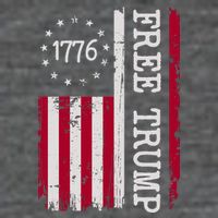 Free Trump Destressed 1776 Betsy Ross USA Flag Hoodie