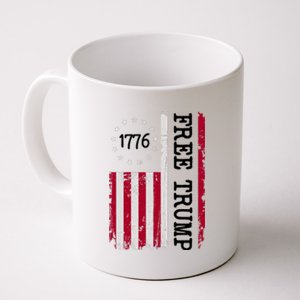 Free Trump Destressed 1776 Betsy Ross USA Flag Coffee Mug