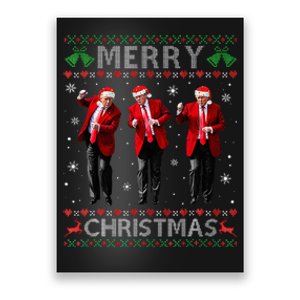 Funny Trump Dance Merry Christmas Ugly Xmas Sweater Pajamas Poster