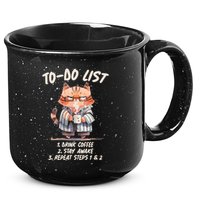 Funny To Do List Grumpy Coffee Cat 15oz Campfire Ceramic Mug