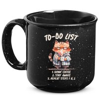 Funny To Do List Grumpy Coffee Cat 15oz Campfire Ceramic Mug