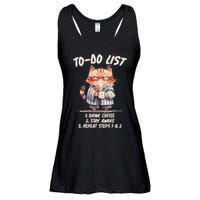 Funny To Do List Grumpy Coffee Cat Ladies Essential Flowy Tank