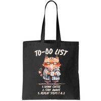 Funny To Do List Grumpy Coffee Cat Bag