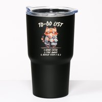 Funny To Do List Grumpy Coffee Cat Tumbler