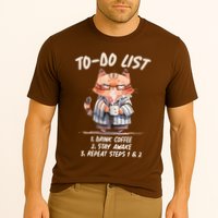 Funny To Do List Grumpy Coffee Cat Performance Shirt