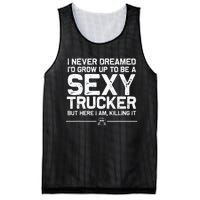 Funny Truck Driver Design For Trucker Women Trucking Lover Mesh Reversible Basketball Jersey Tank