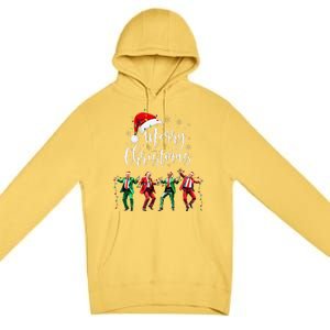 Funny Trump Dance Santa Claus Merry Christmas Xmas Pajamas Premium Pullover Hoodie