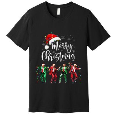 Funny Trump Dance Santa Claus Merry Christmas Xmas Pajamas Premium T-Shirt