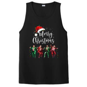 Funny Trump Dance Santa Claus Merry Christmas Xmas Pajamas PosiCharge Competitor Tank