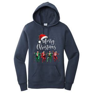 Funny Trump Dance Santa Claus Merry Christmas Xmas Pajamas Women's Pullover Hoodie