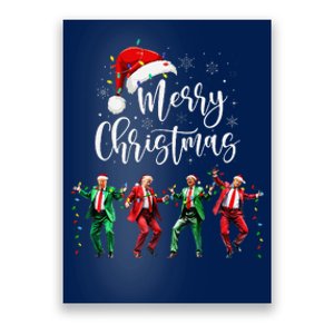 Funny Trump Dance Santa Claus Merry Christmas Xmas Pajamas Poster