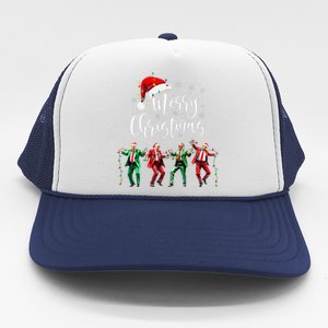 Funny Trump Dance Santa Claus Merry Christmas Xmas Pajamas Trucker Hat