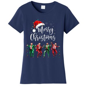 Funny Trump Dance Santa Claus Merry Christmas Xmas Pajamas Women's T-Shirt