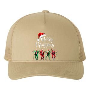 Funny Trump Dance Santa Claus Merry Christmas Xmas Pajamas Yupoong Adult 5-Panel Trucker Hat