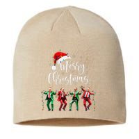 Funny Trump Dance Santa Claus Merry Christmas Xmas Pajamas Sustainable Beanie