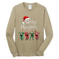 Funny Trump Dance Santa Claus Merry Christmas Xmas Pajamas Tall Long Sleeve T-Shirt