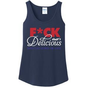 Fuck Thats Delicious Specializing In Life Ladies Essential Tank