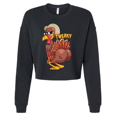 Funny Twerky Dance Cute Love Twerk Dancing Cropped Pullover Crew