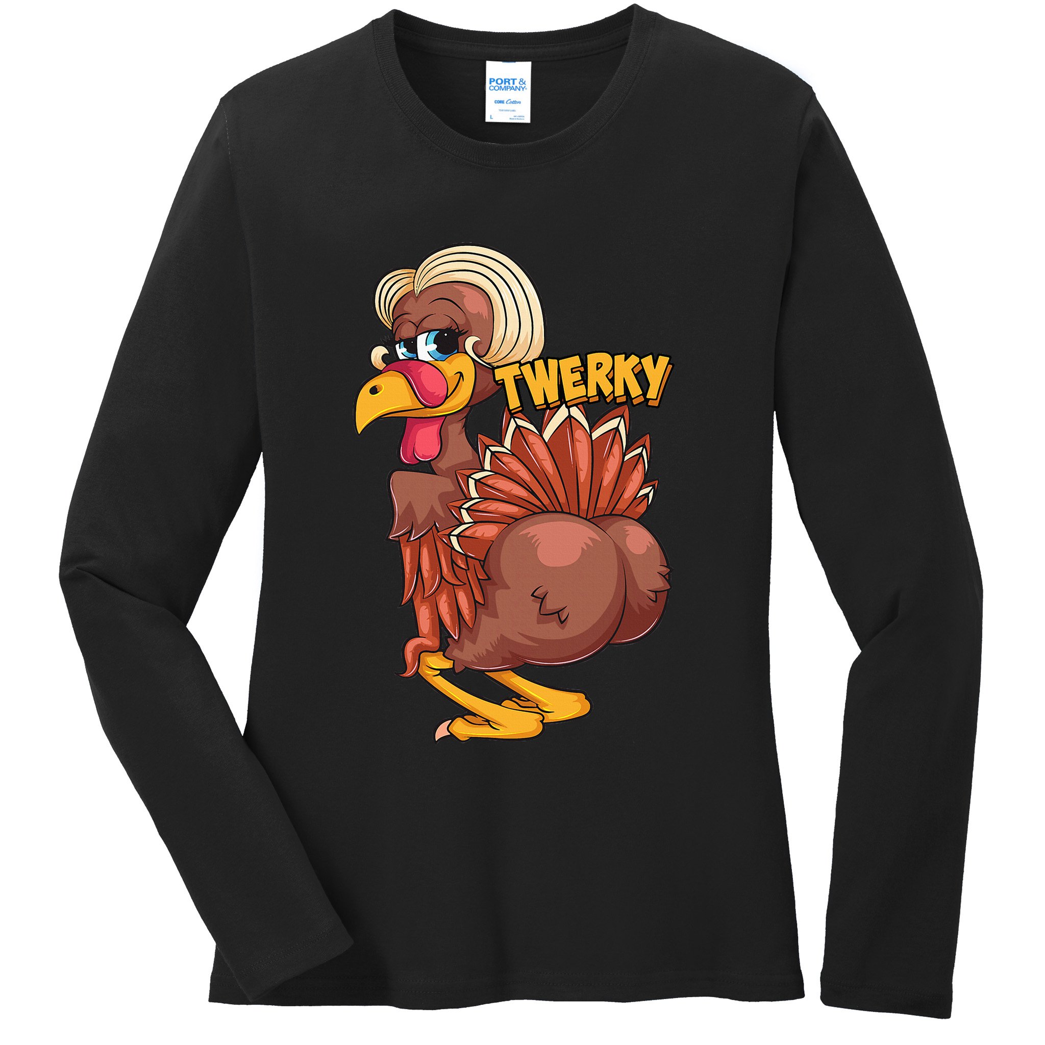 Funny Twerky Dance Cute Love Twerk Dancing Ladies Long Sleeve Shirt