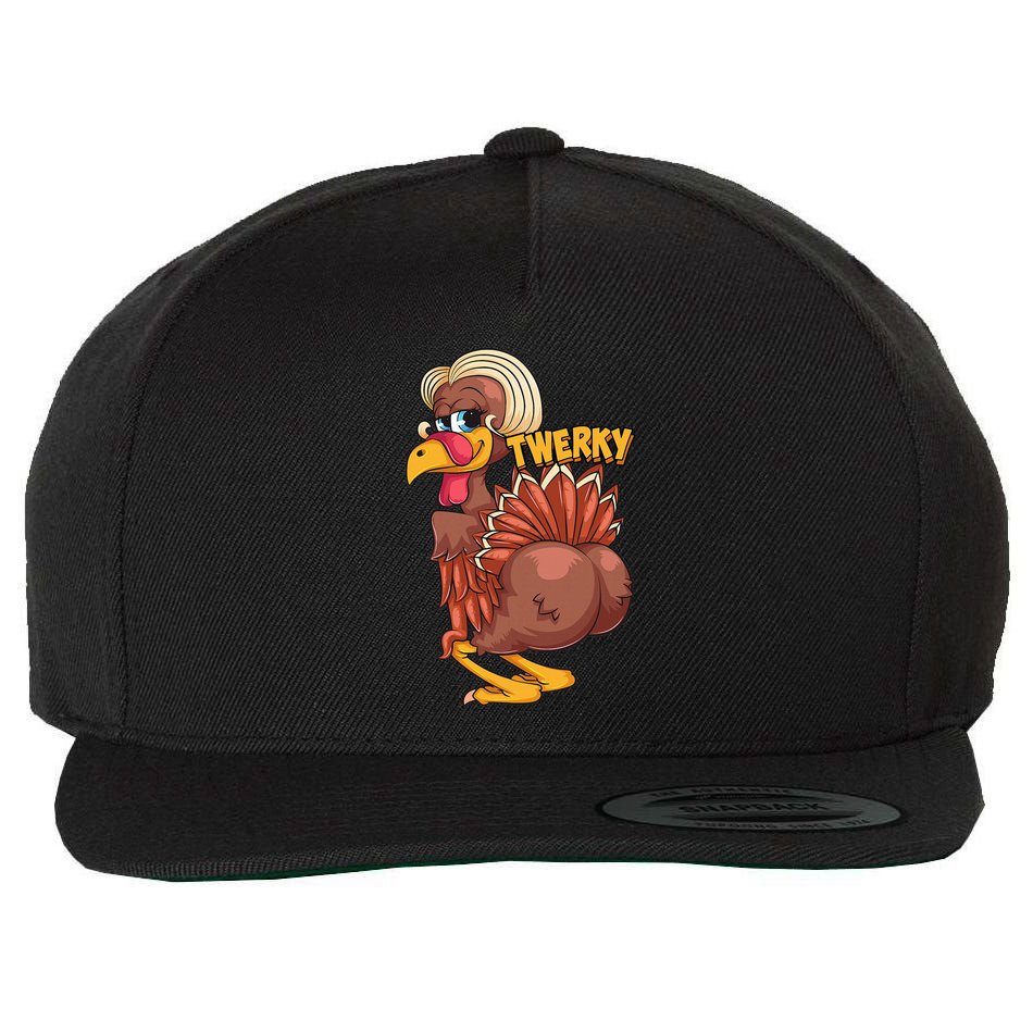 Funny Twerky Dance Cute Love Twerk Dancing Wool Snapback Cap