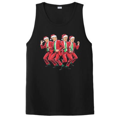 Funny Trump Dance Santa Claus Christmas Xmas Pajamas Holiday PosiCharge Competitor Tank