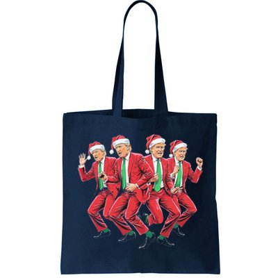 Funny Trump Dance Santa Claus Christmas Xmas Pajamas Holiday Tote Bag