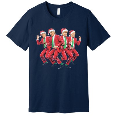 Funny Trump Dance Santa Claus Christmas Xmas Pajamas Holiday Premium T-Shirt