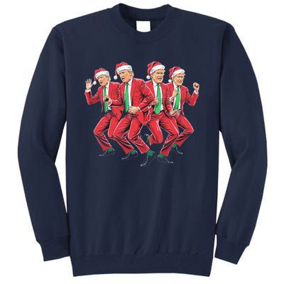 Funny Trump Dance Santa Claus Christmas Xmas Pajamas Holiday Tall Sweatshirt